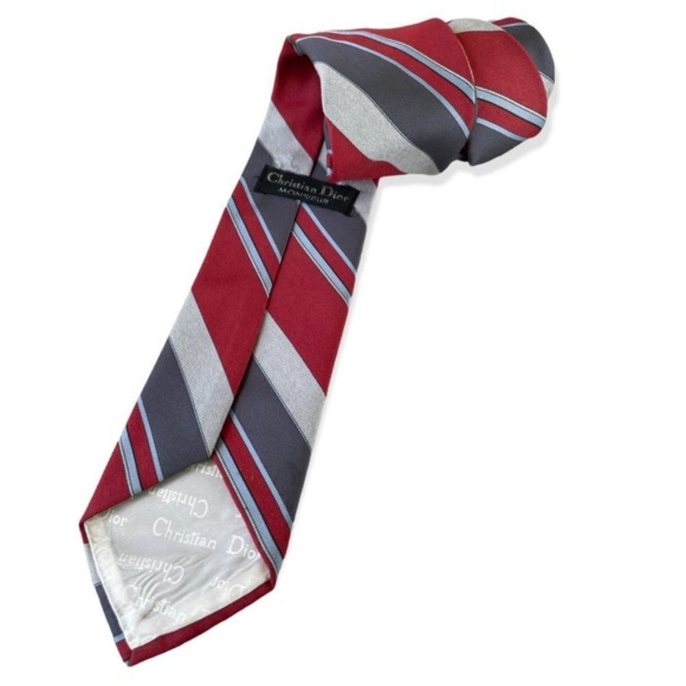 CHRISTIAN DIOR Monsieur striped necktie - Picture 3 of 4